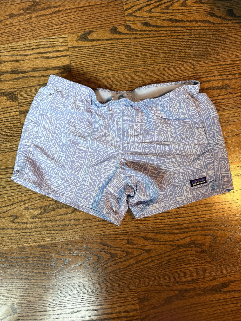 Patagonia Light Lavender Patterned Shorts